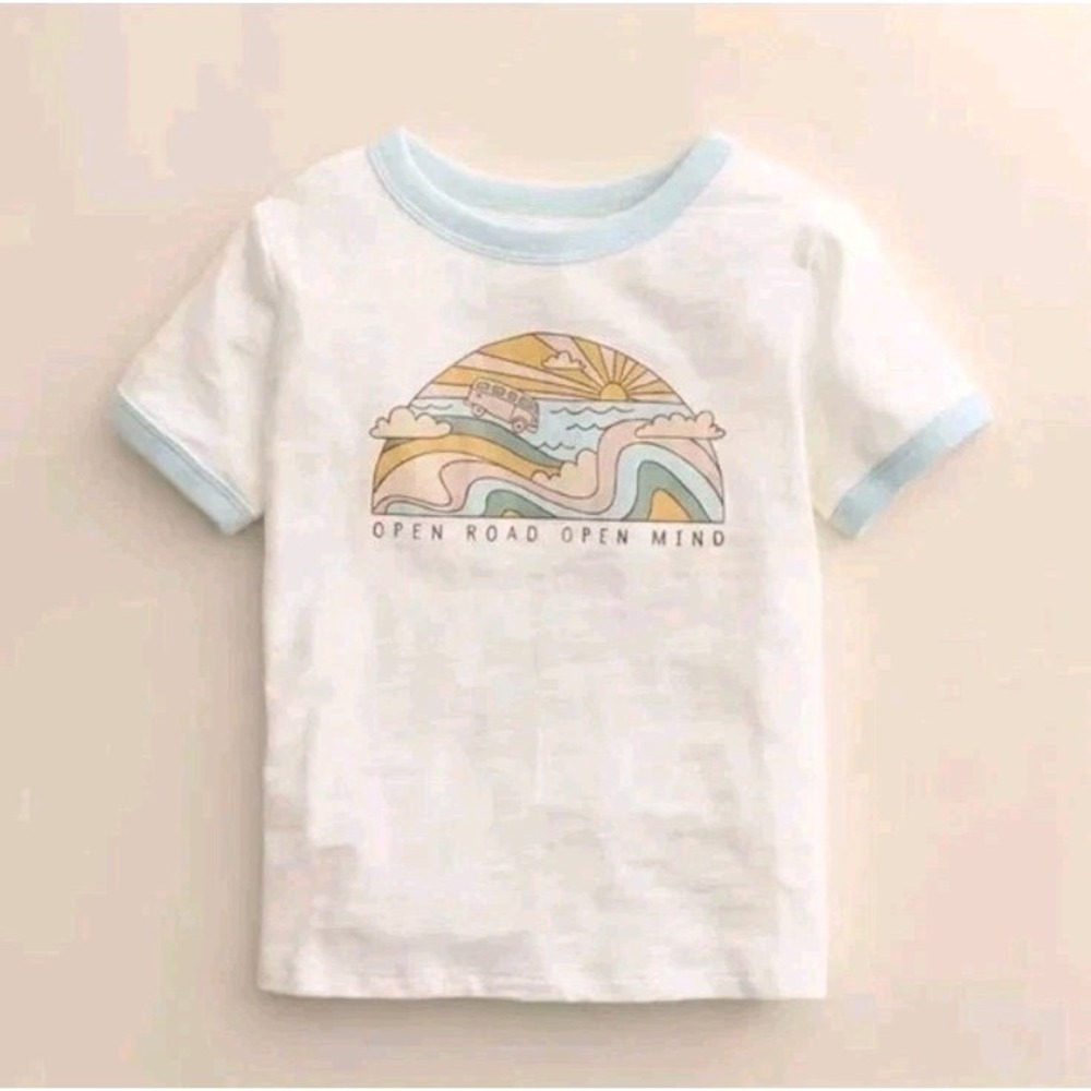 Baby Boy's Little Co. by Lauren Conrad 100% Organic Cotton Ringer Tee~NEW W/TAGS